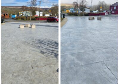 Pressure washing street cleaning services