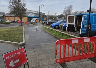 Ammanford town centre cleaning 2025