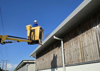 Cherry Picker Gutter Cleaning